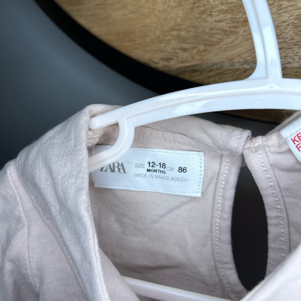 Zara Blush Pink Long Sleeve Kids Top - Picture 5 of 8